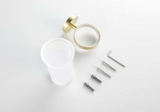 Стакан с держателем Aquatek Европа AQ4104BG шлифованное золото